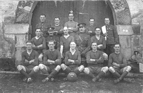 Jim Waddell and the Army Soccer Team taken in Namur Belgium 1919