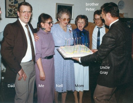 Nell Shill Waddell's 90th birthday party took place in Beaconsfield, Quebec in 1989.