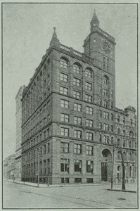 Sketch of Montreal Trust Building  in Montreal circa 1919